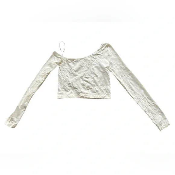 Alo Asymmetric Sheer Glow Long Sleeve Size S - Picture 2 of 6